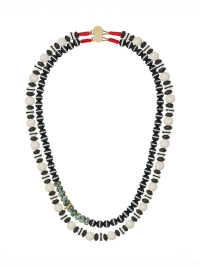 The Salt & Pepper Necklace Duo