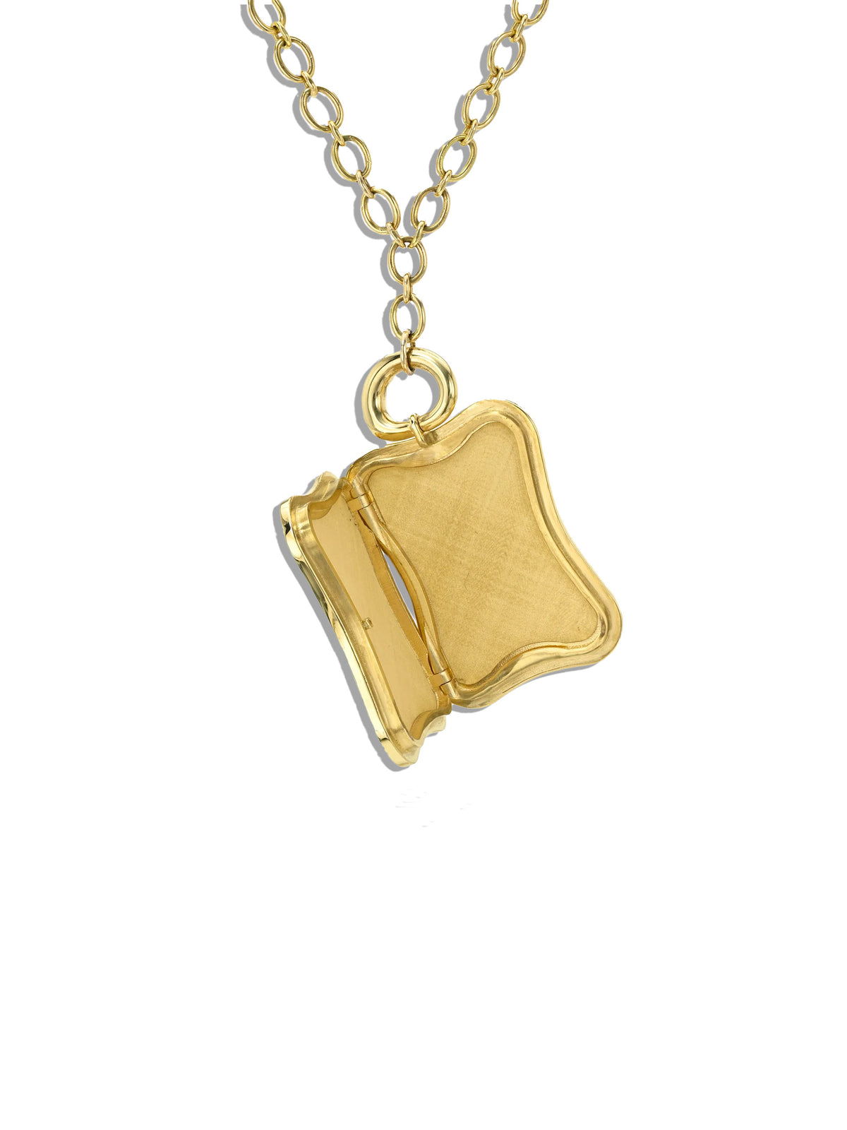 Grandfather Palm Tree Yellow Gold Vein Locket