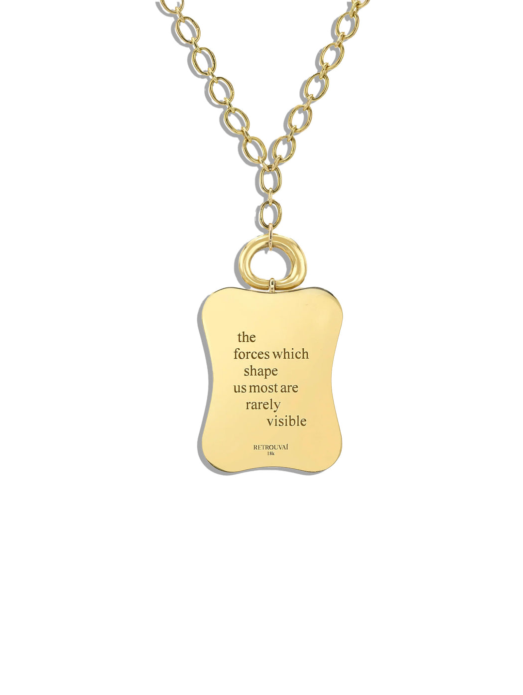 Grandfather Palm Tree Yellow Gold Vein Locket