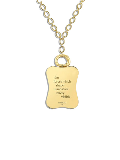 Grandfather Palm Tree Yellow Gold Vein Locket