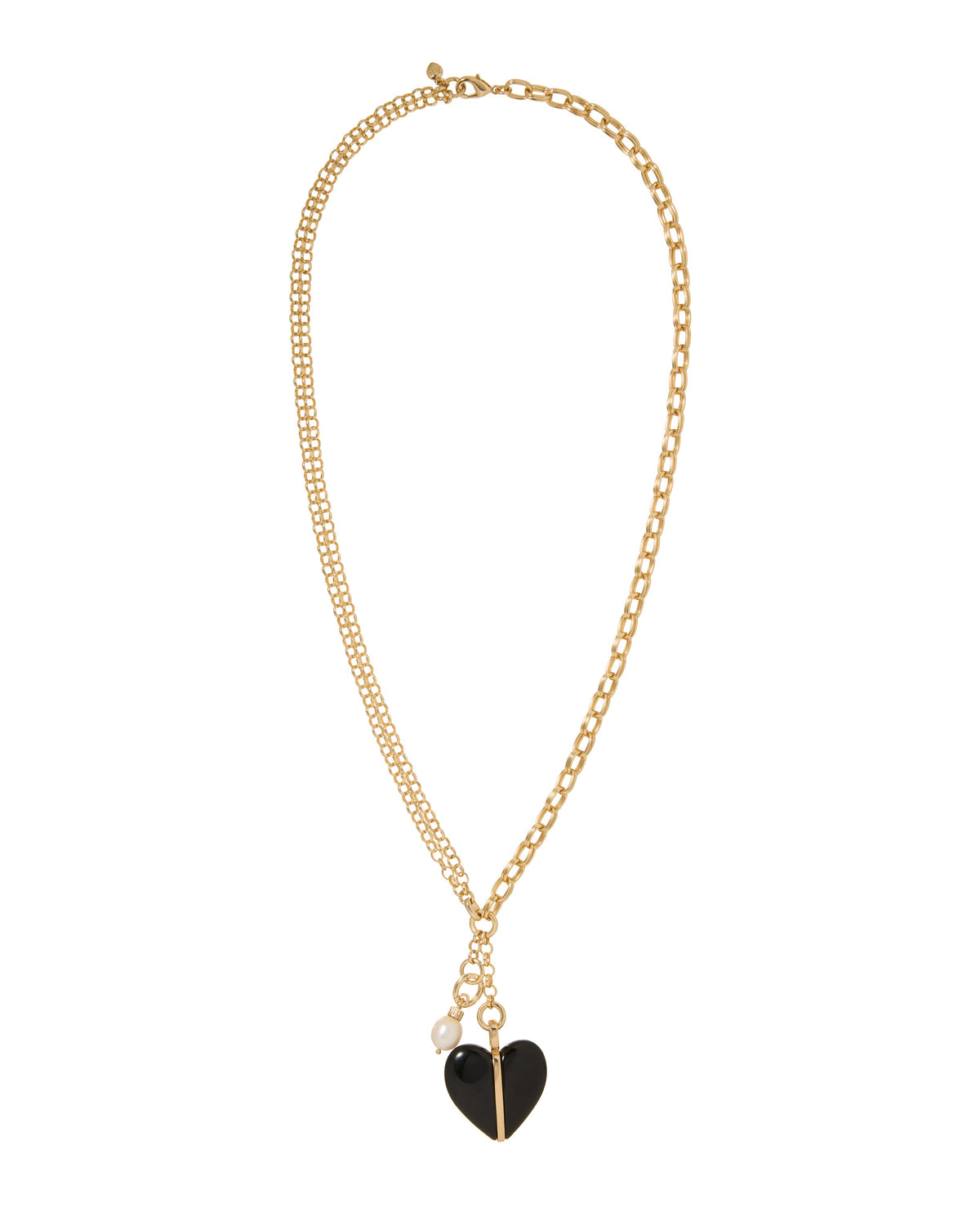 The Big Stone Heart Charm Necklace