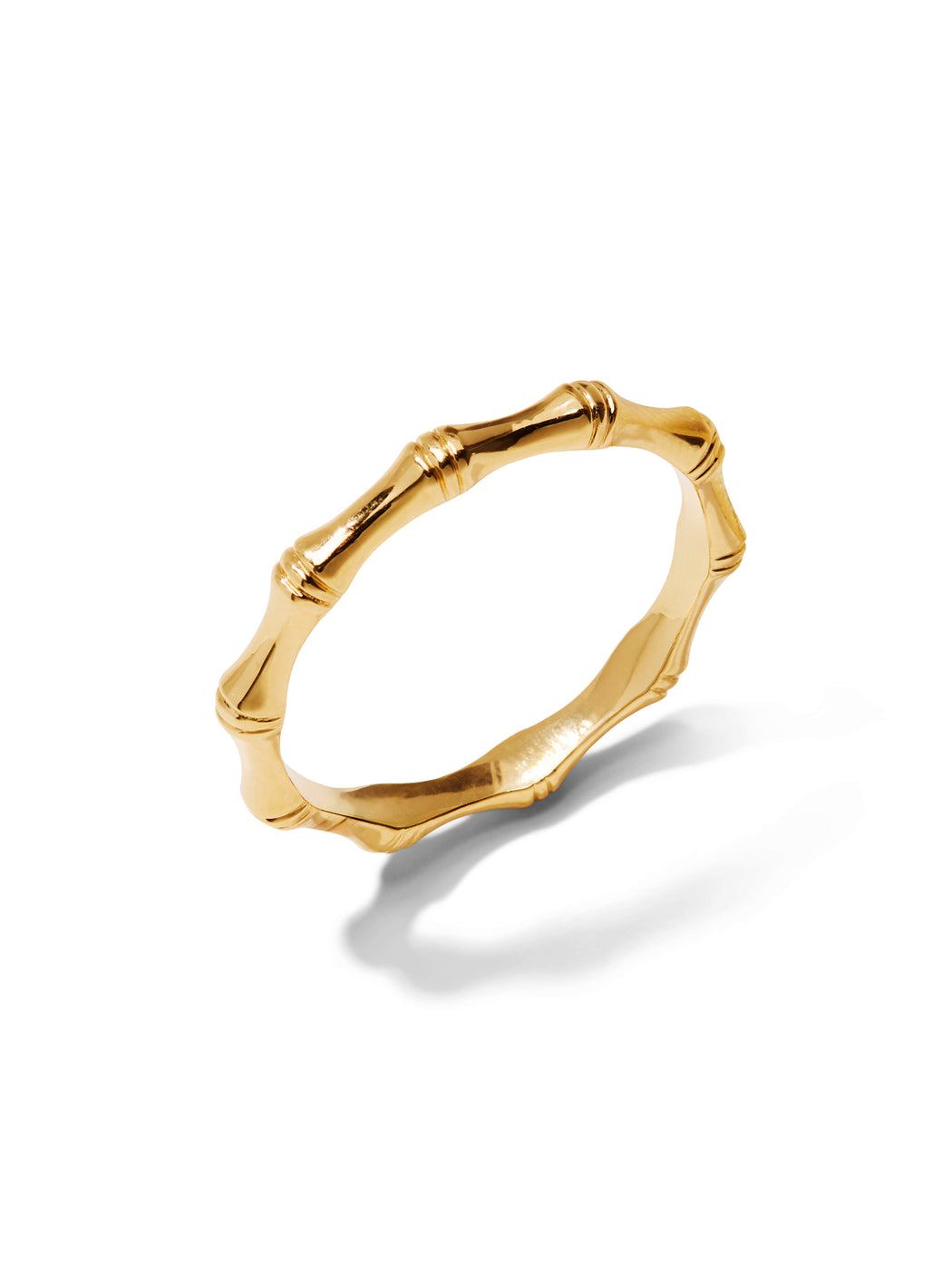 Yellow Gold Bamboo Band