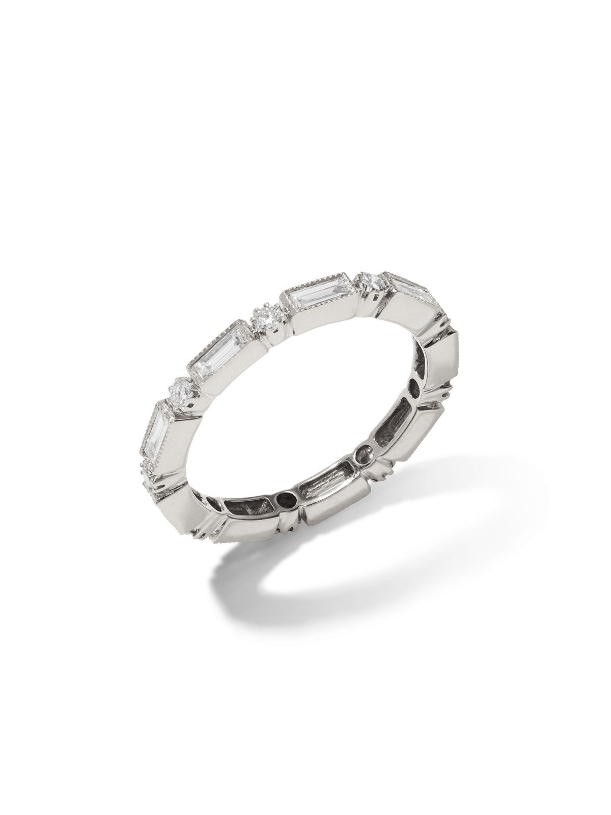 Lucy Baguette Diamond White Gold Band