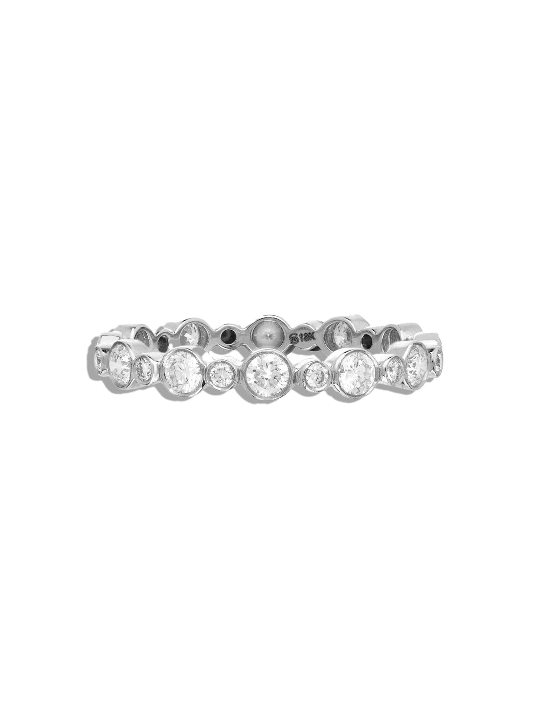 Aurelia Multi-Color Diamond White Gold Band