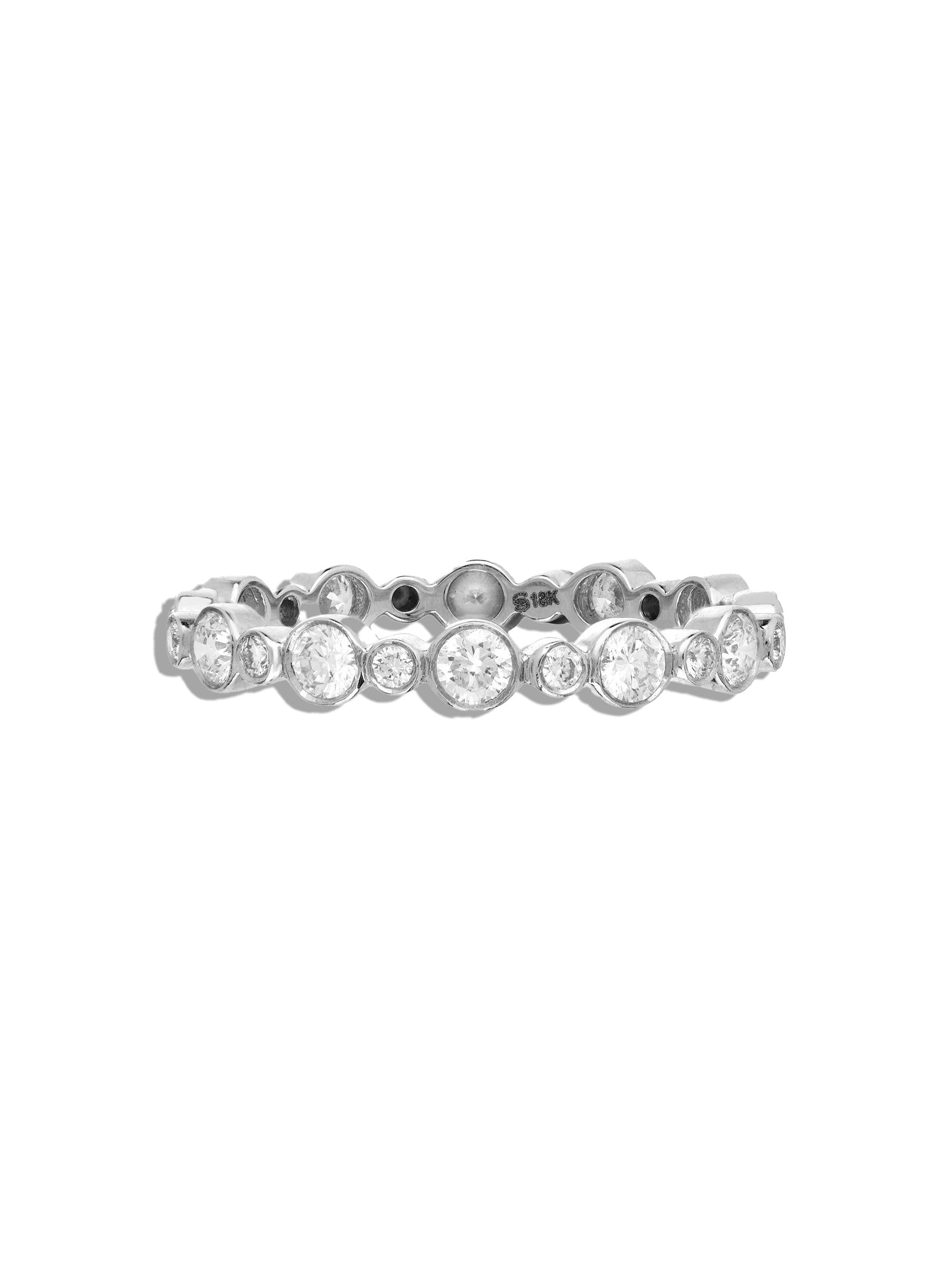 Aurelia Multi-Color Diamond White Gold Band