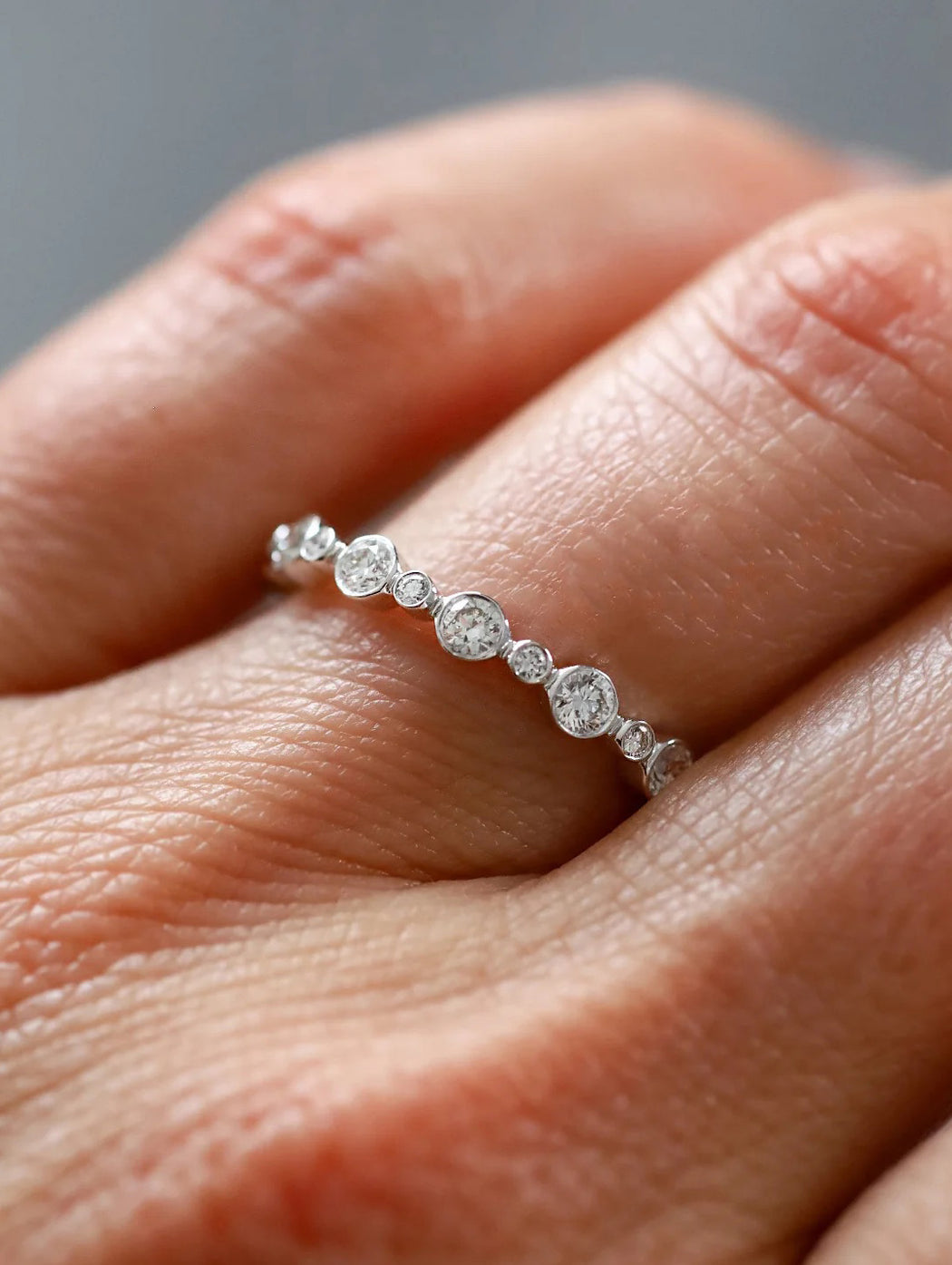 Aurelia Multi-Color Diamond White Gold Band