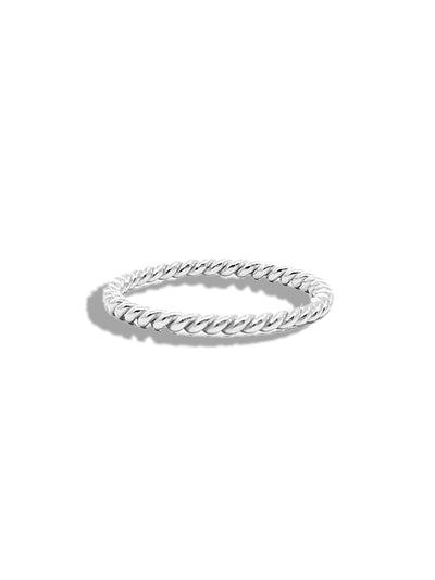 White Gold Rope Band