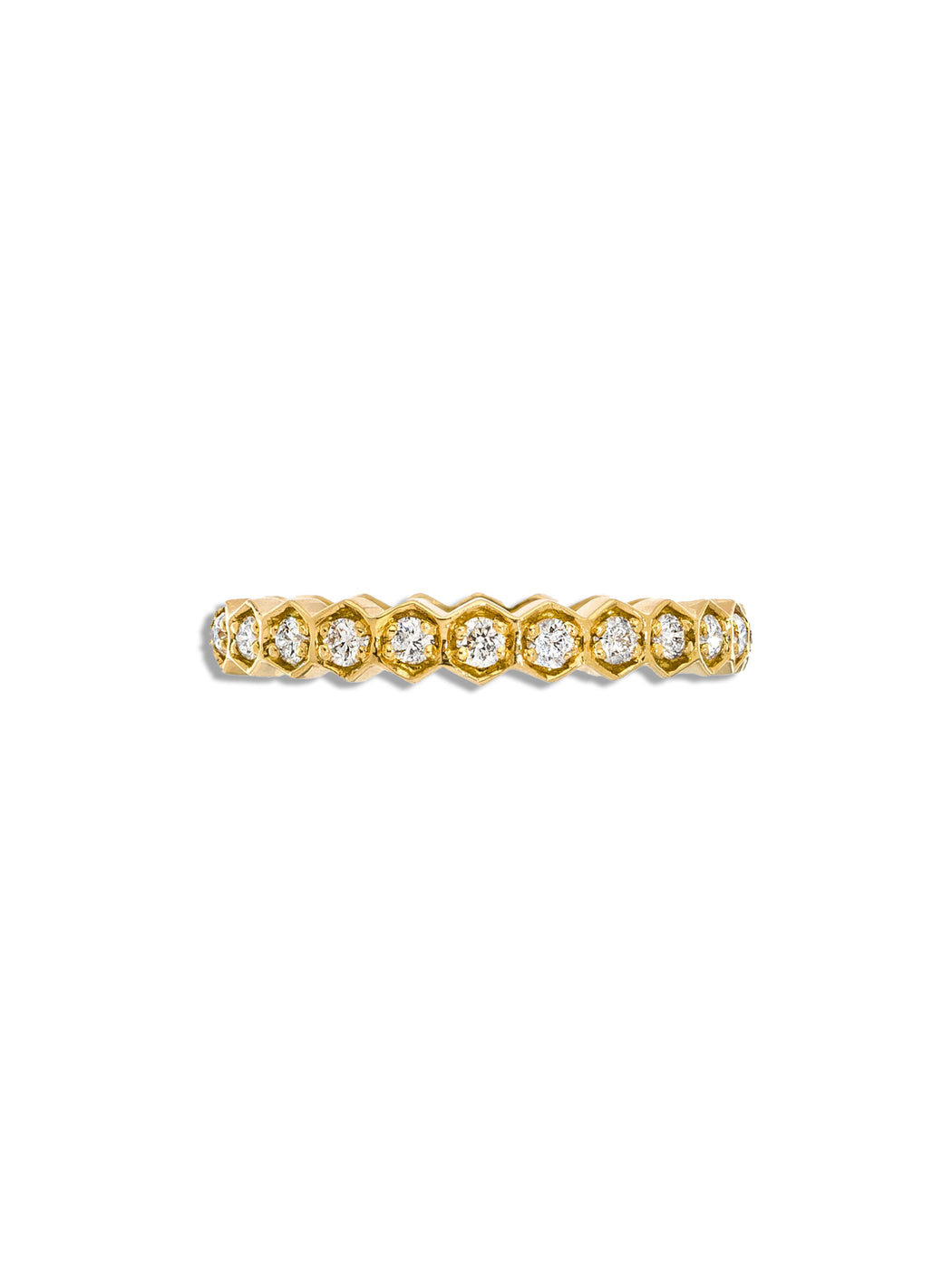 Regency Diamond Yellow Gold Band