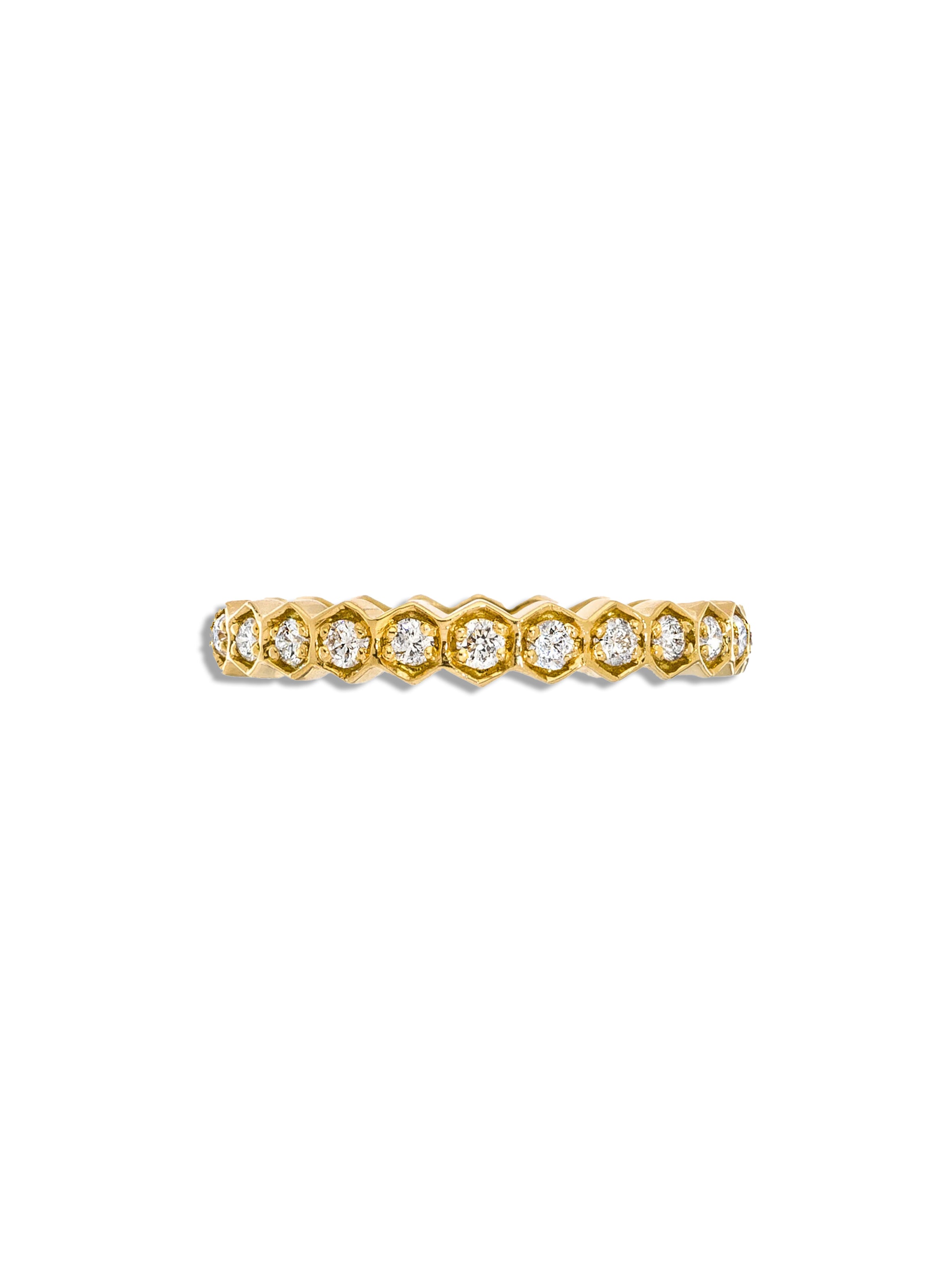 Regency Diamond Yellow Gold Band