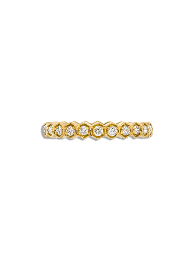 Regency Diamond Yellow Gold Band