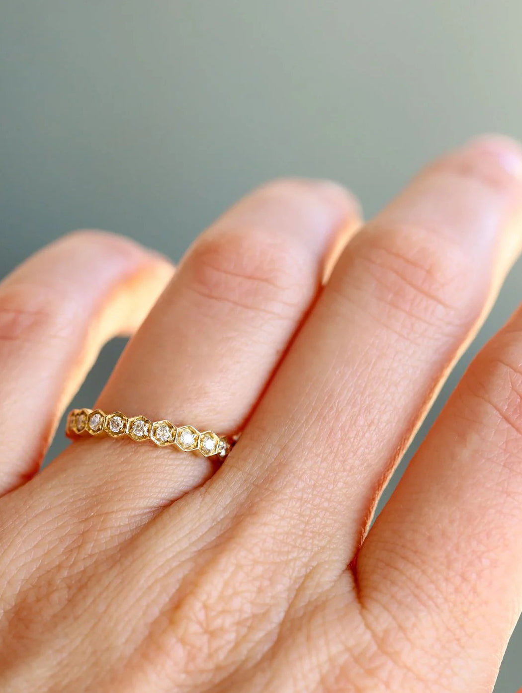Regency Diamond Yellow Gold Band