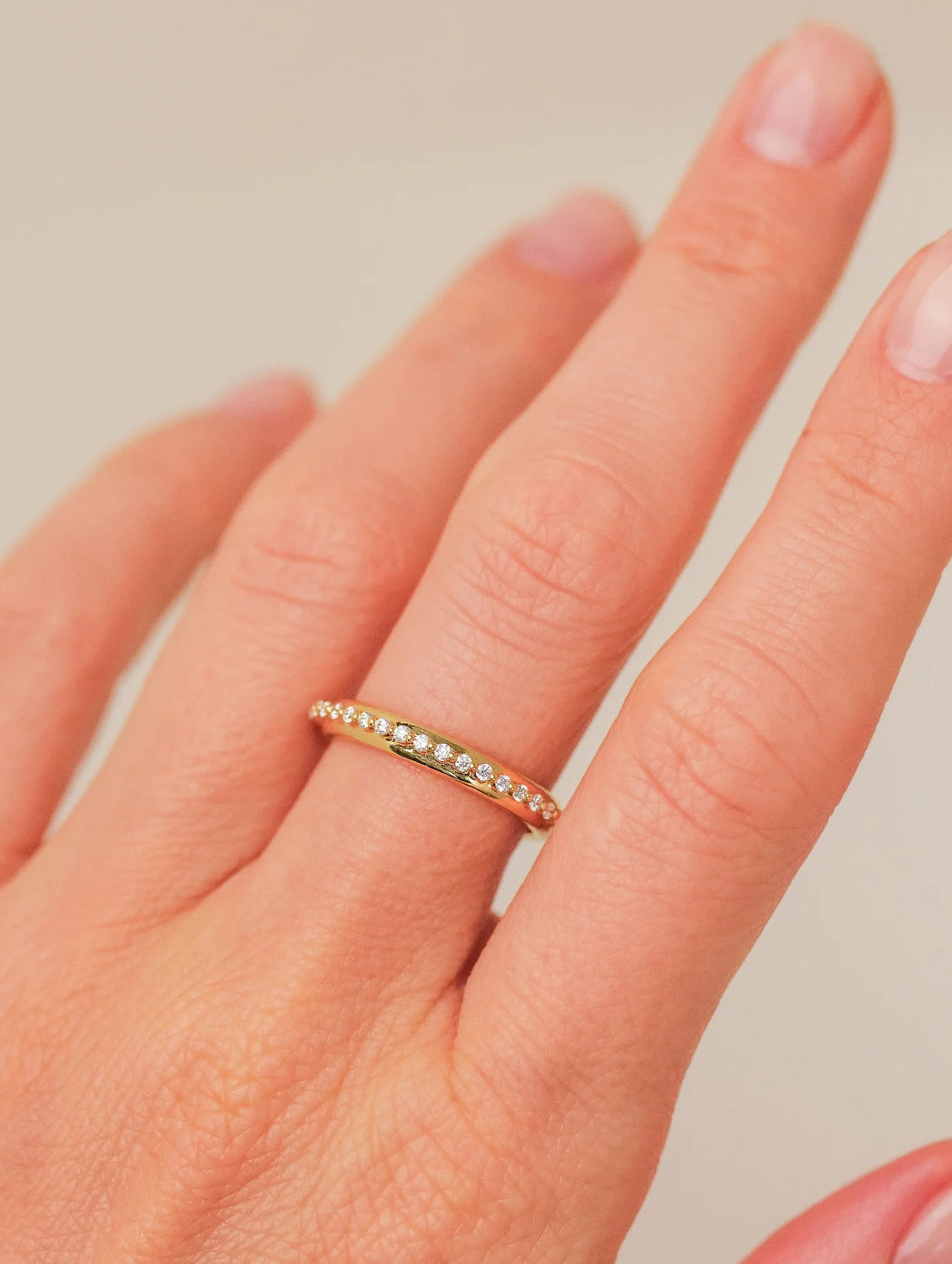 Colette Diamond Yellow Gold Band
