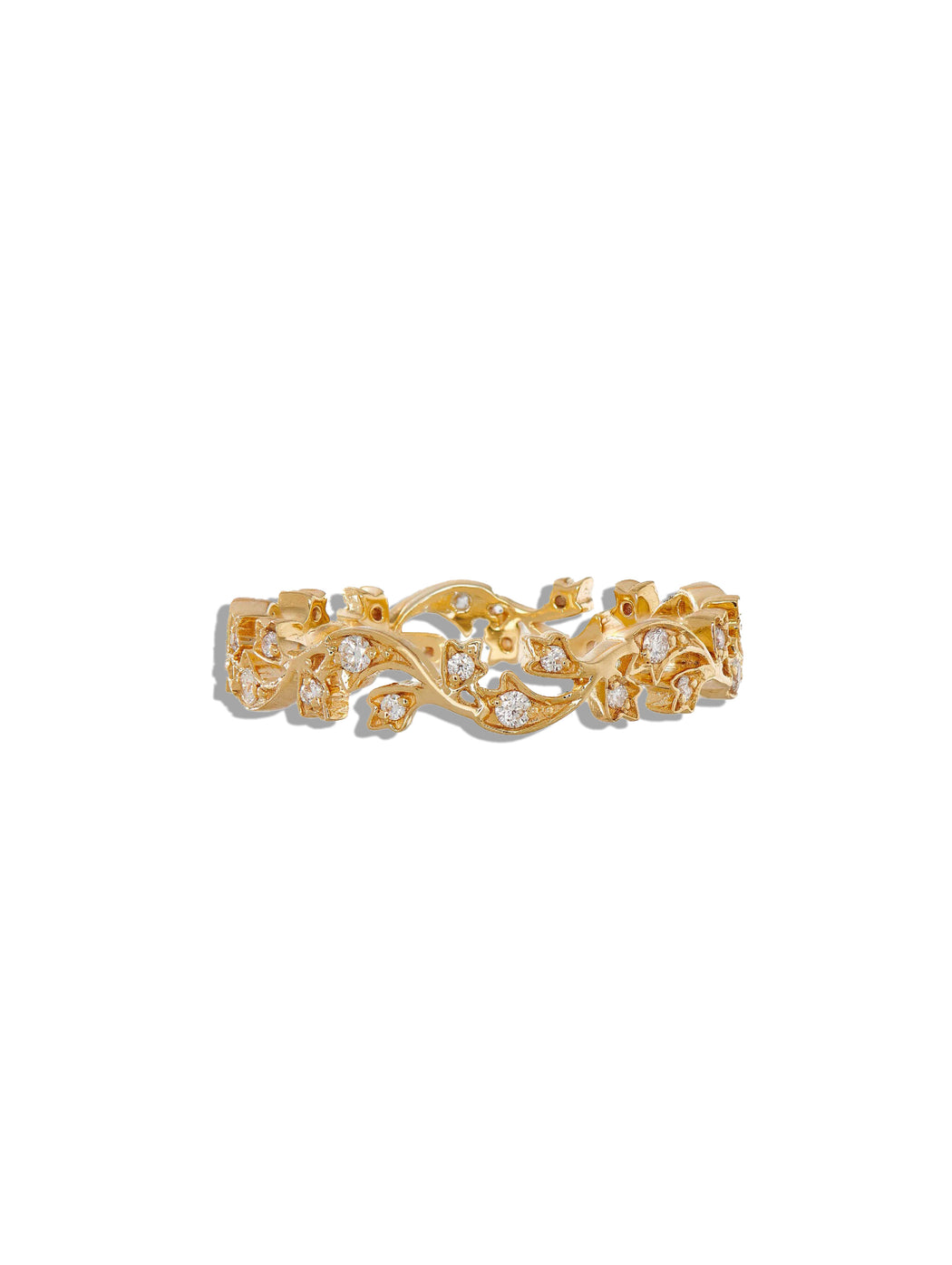 Ivy Diamond Yellow Gold Band