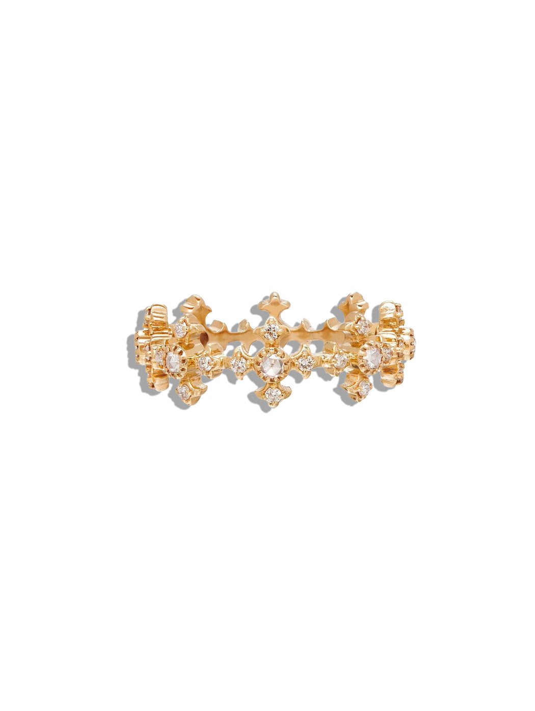 Arya Diamond Yellow Gold Band