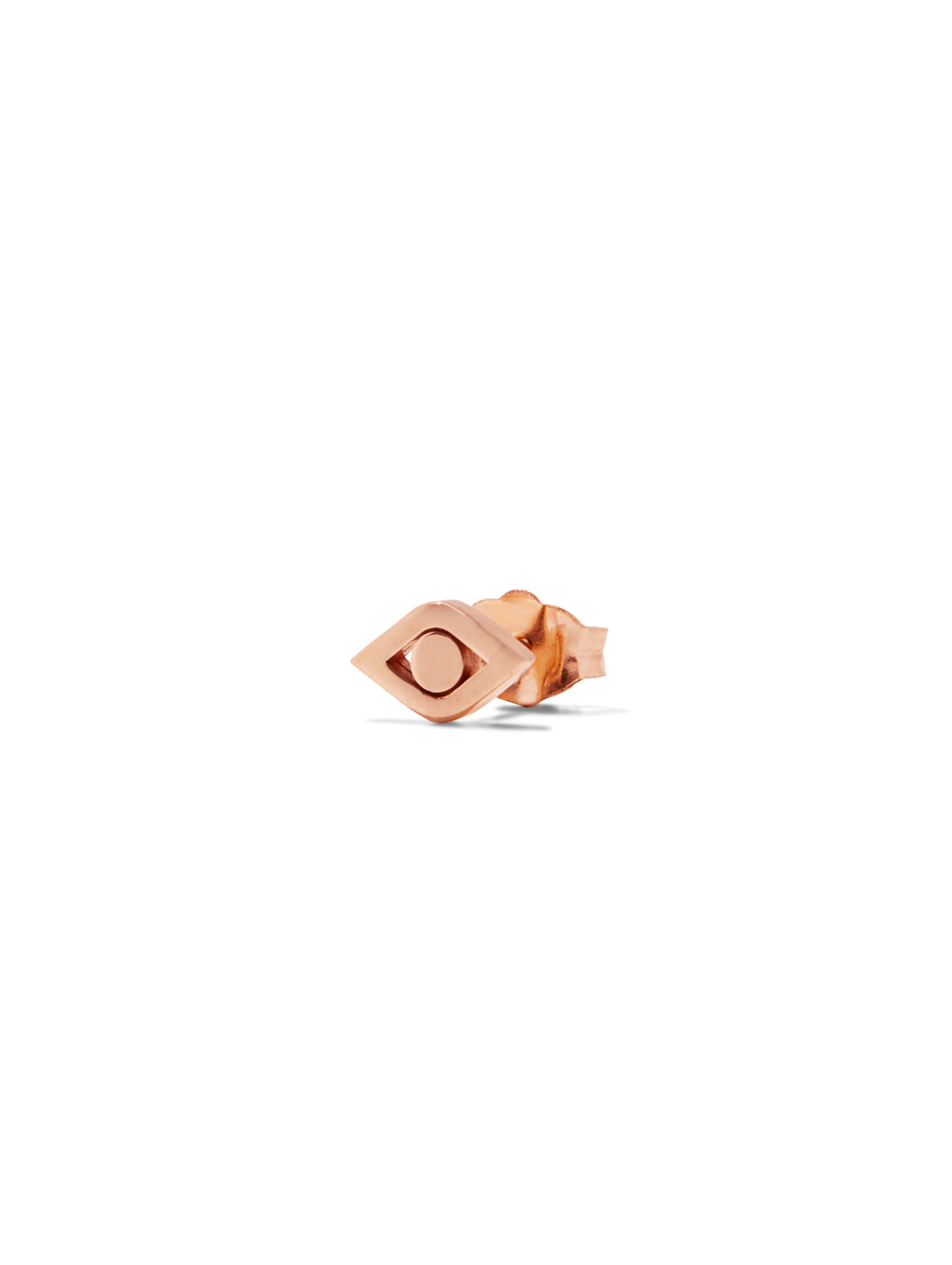 Pure Evil Eye Stud Rose Gold Single Earring