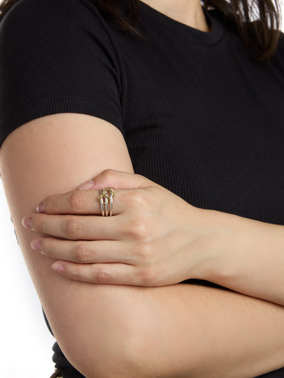 Solarium SG Sterling Silver and Yellow Gold Ring