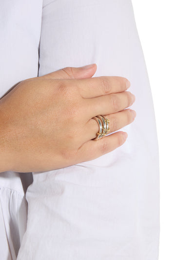Raneth SG Sterling Silver & Yellow Gold Ring
