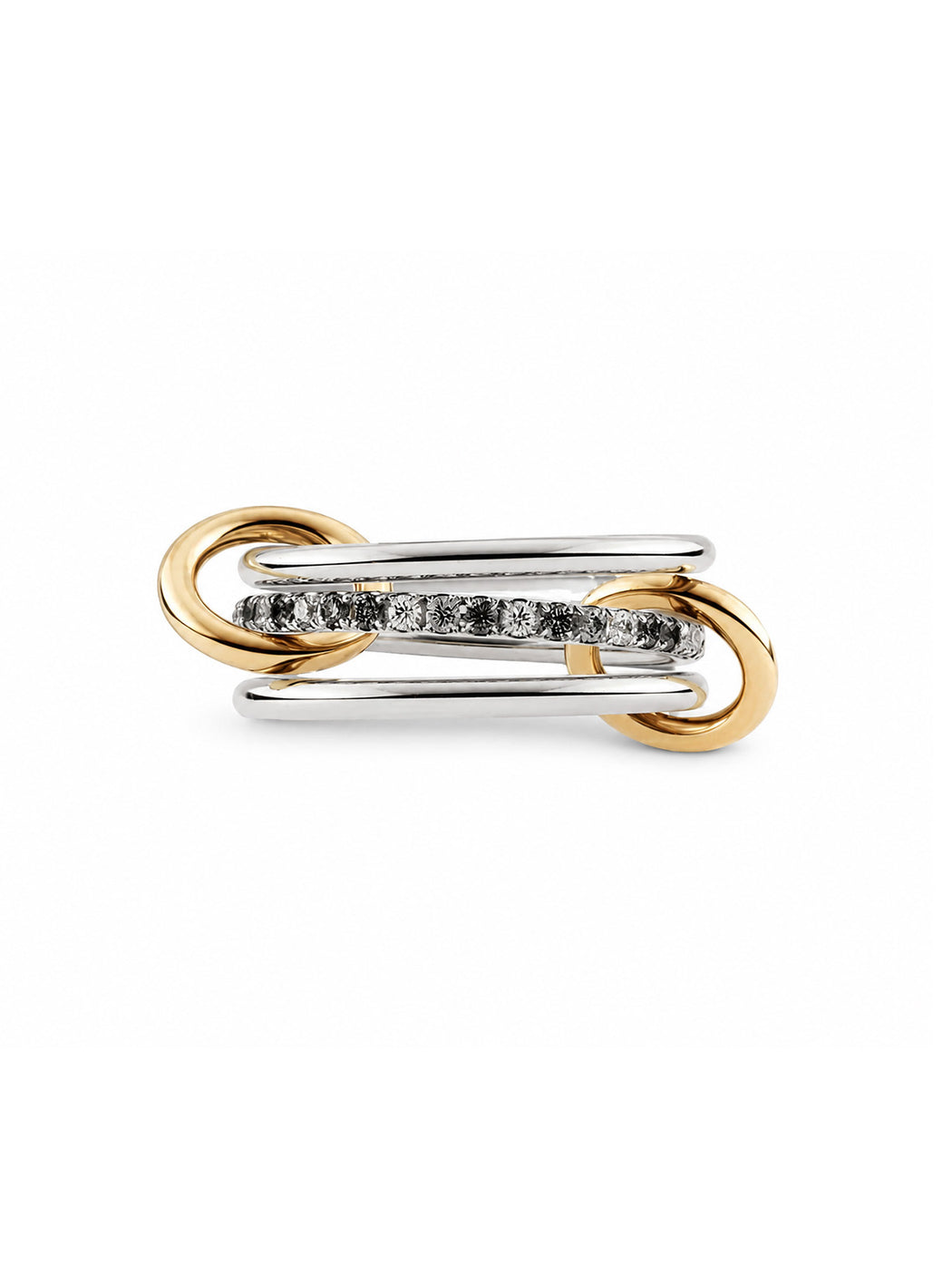 Sonny SG Gris Sterling Silver & Yellow Gold Diamond Ring