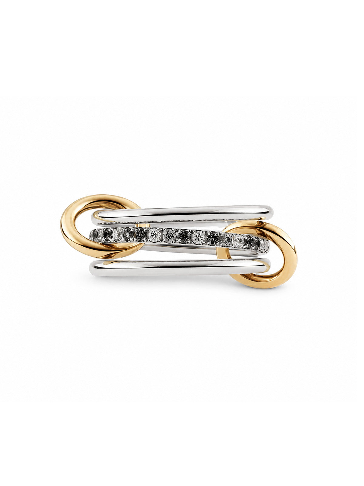Sonny SG Gris Sterling Silver & Yellow Gold Diamond Ring