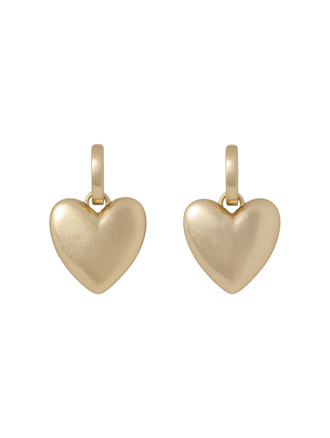 The Gold Token Heart Earring