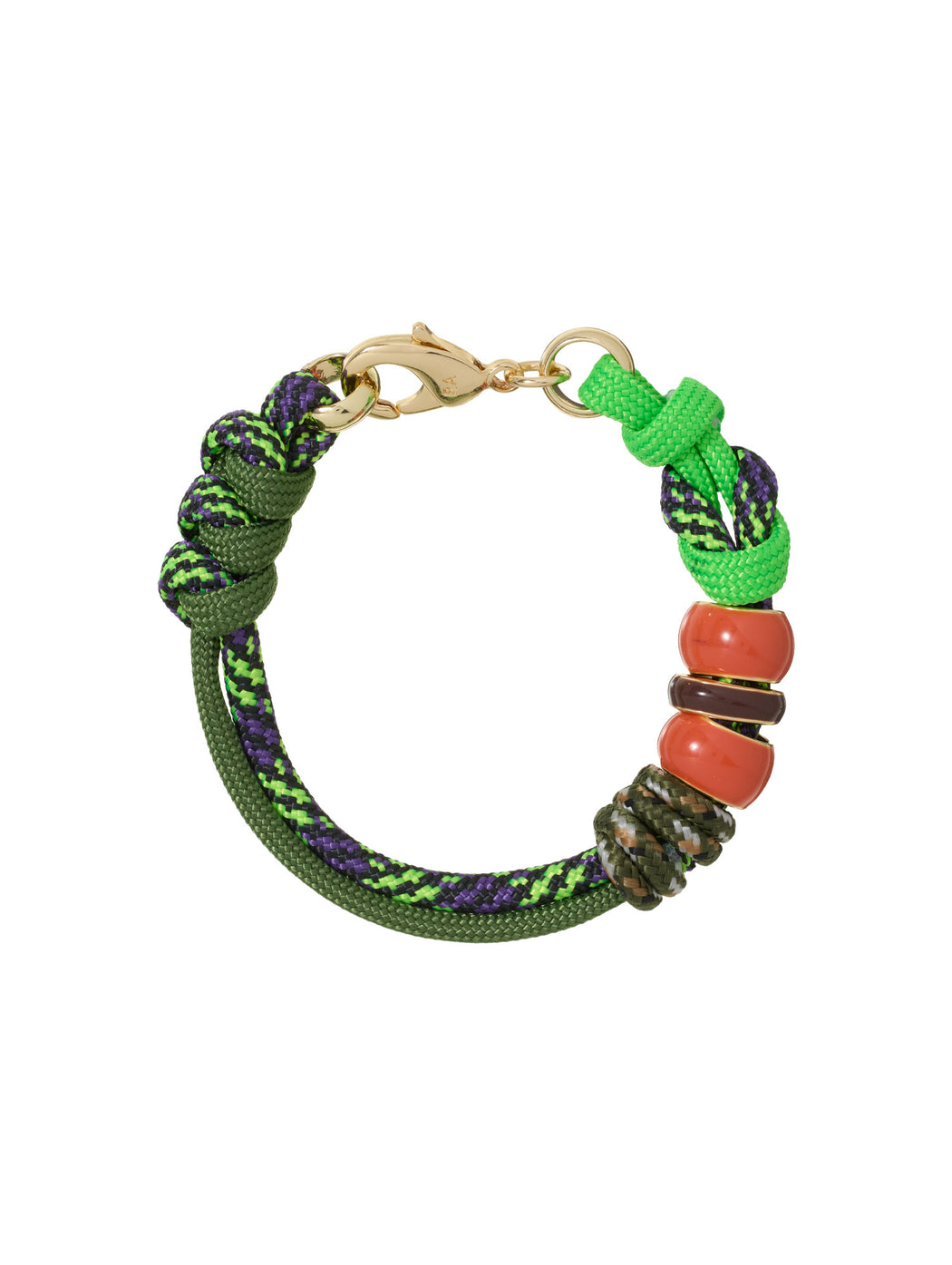 The Green Supersize Happy Cord Bracelet