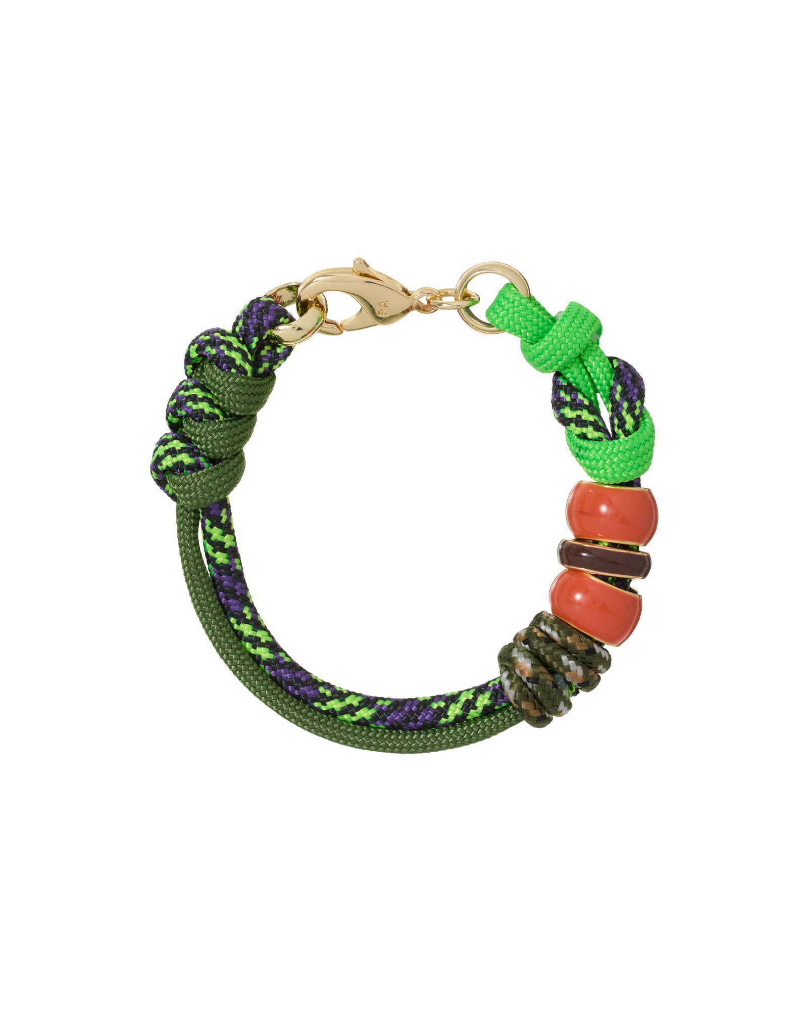 The Green Supersize Happy Cord Bracelet