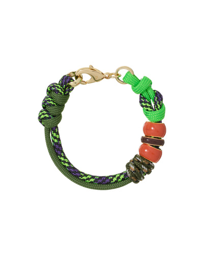 The Green Supersize Happy Cord Bracelet