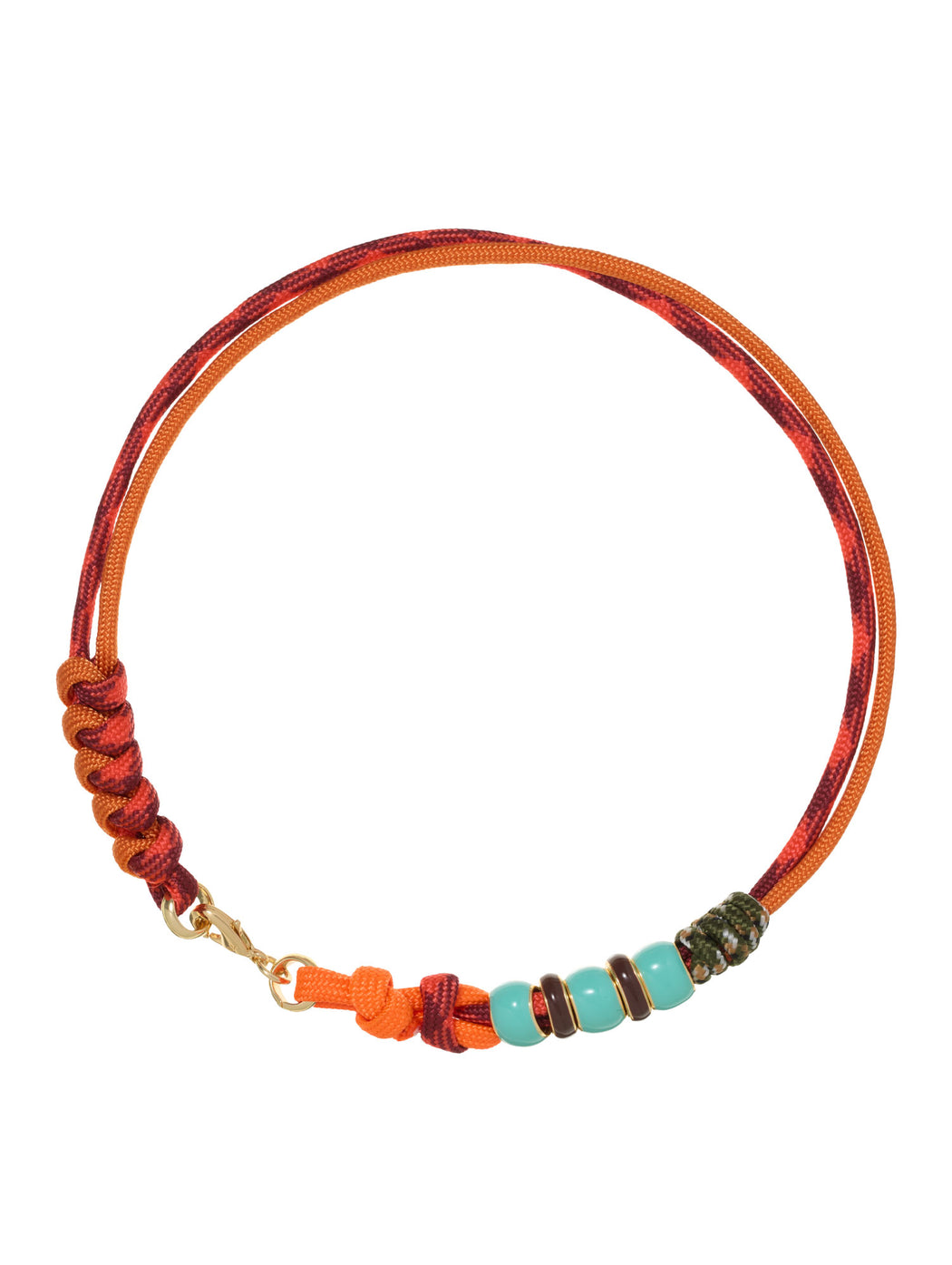 The Orange Supersize Happy Cord Necklace