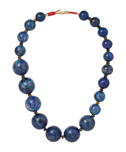 The Lapis Very Big Bead Necklace