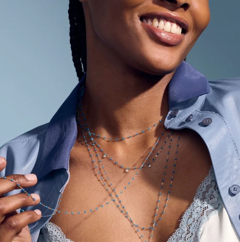 Classic Gigi Azur Yellow Gold Necklace