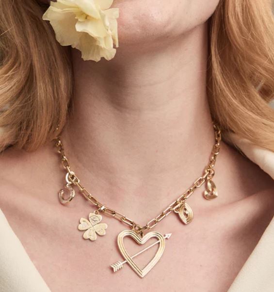 Good Luck Diamond Clover Hinged Yellow Gold Charm