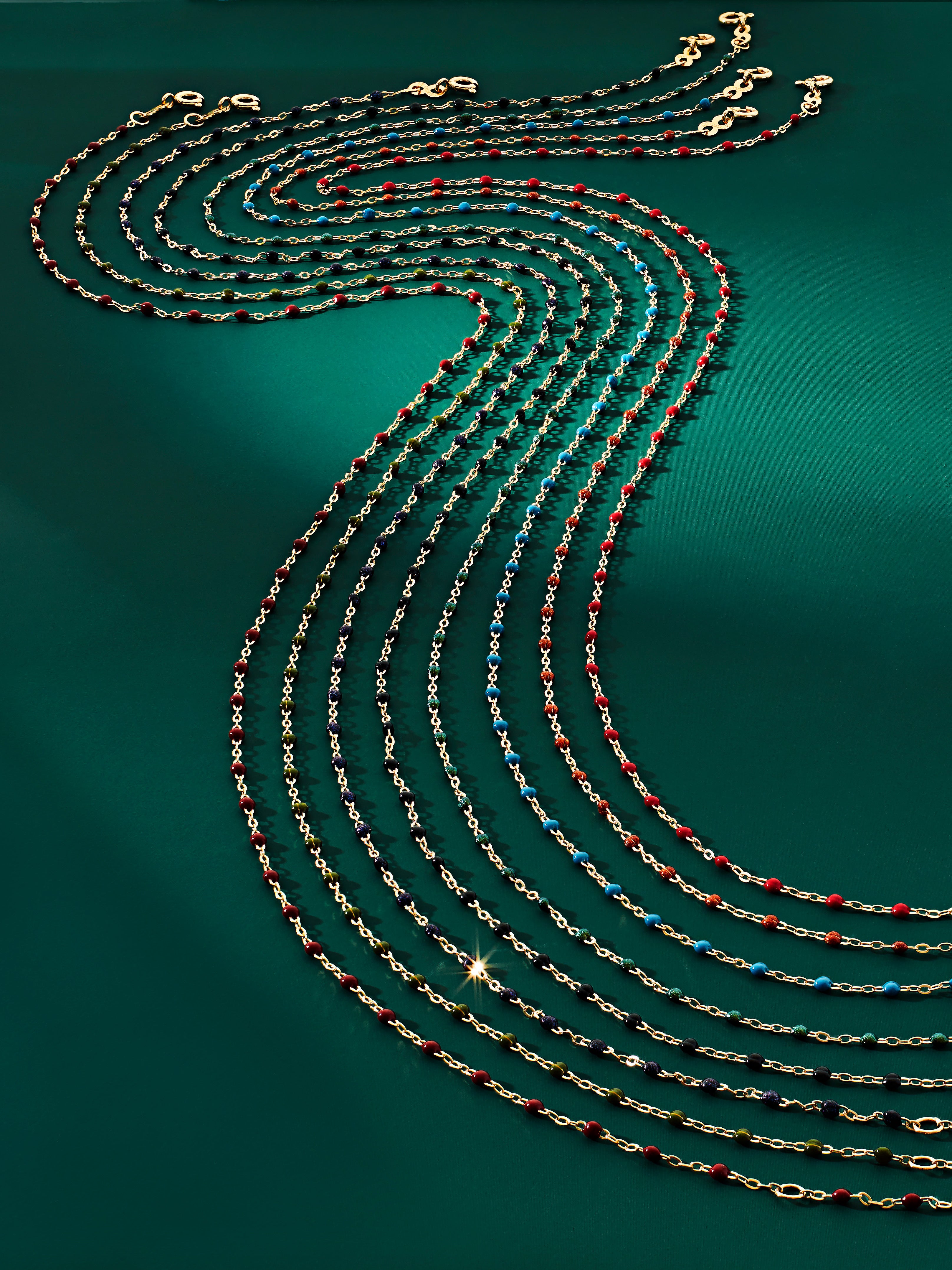 Gigi Clozeau Classic Gigi Necklace with Yellow Gold & Black Jewels