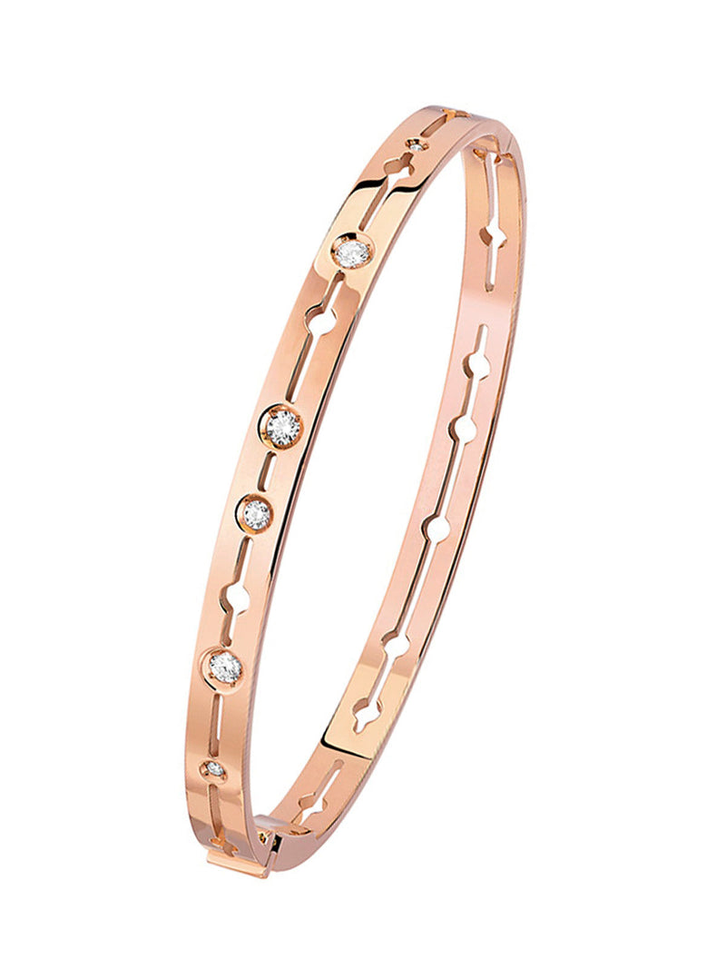 Rose Gold Diamond Supple Bracelet