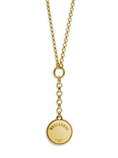 Baby Wholeness Medallion On Small Mixed Belcher Necklace