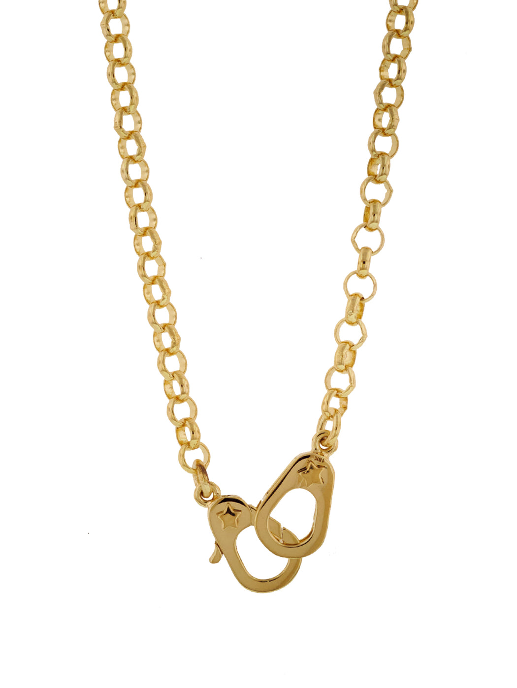 Medium Belcher Sister Hook Yellow Gold Necklace
