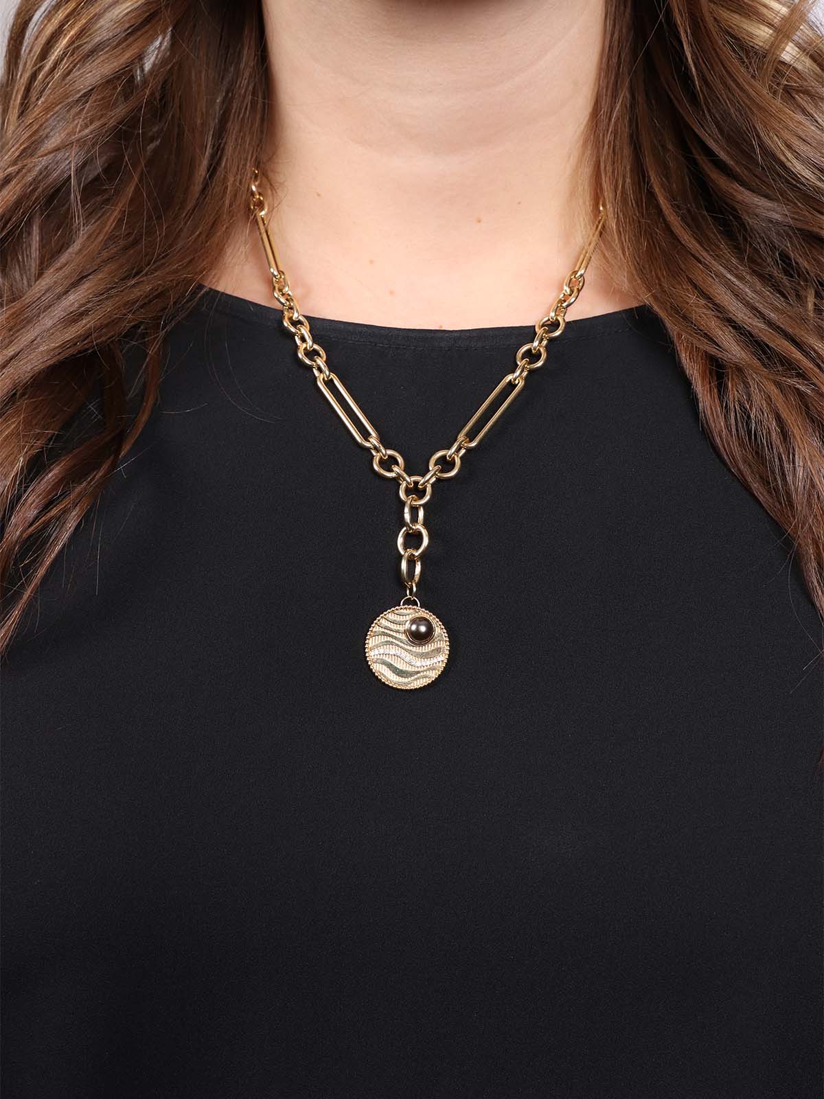 Midsize Mixed Clip Chain Flexible Extension Necklace