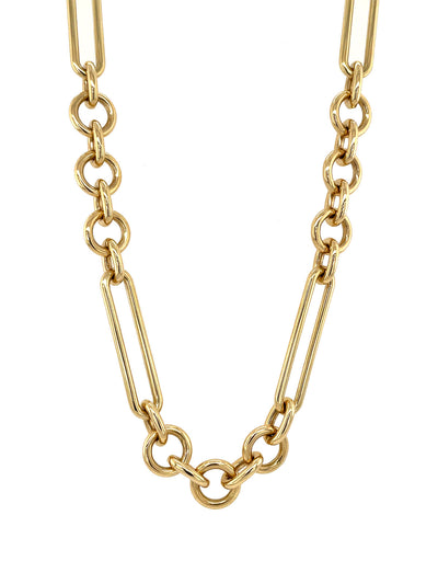 Midsize Mixed Clip Chain Flexible Extension Necklace