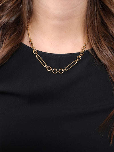 Midsize Mixed Clip Chain Flexible Extension Necklace