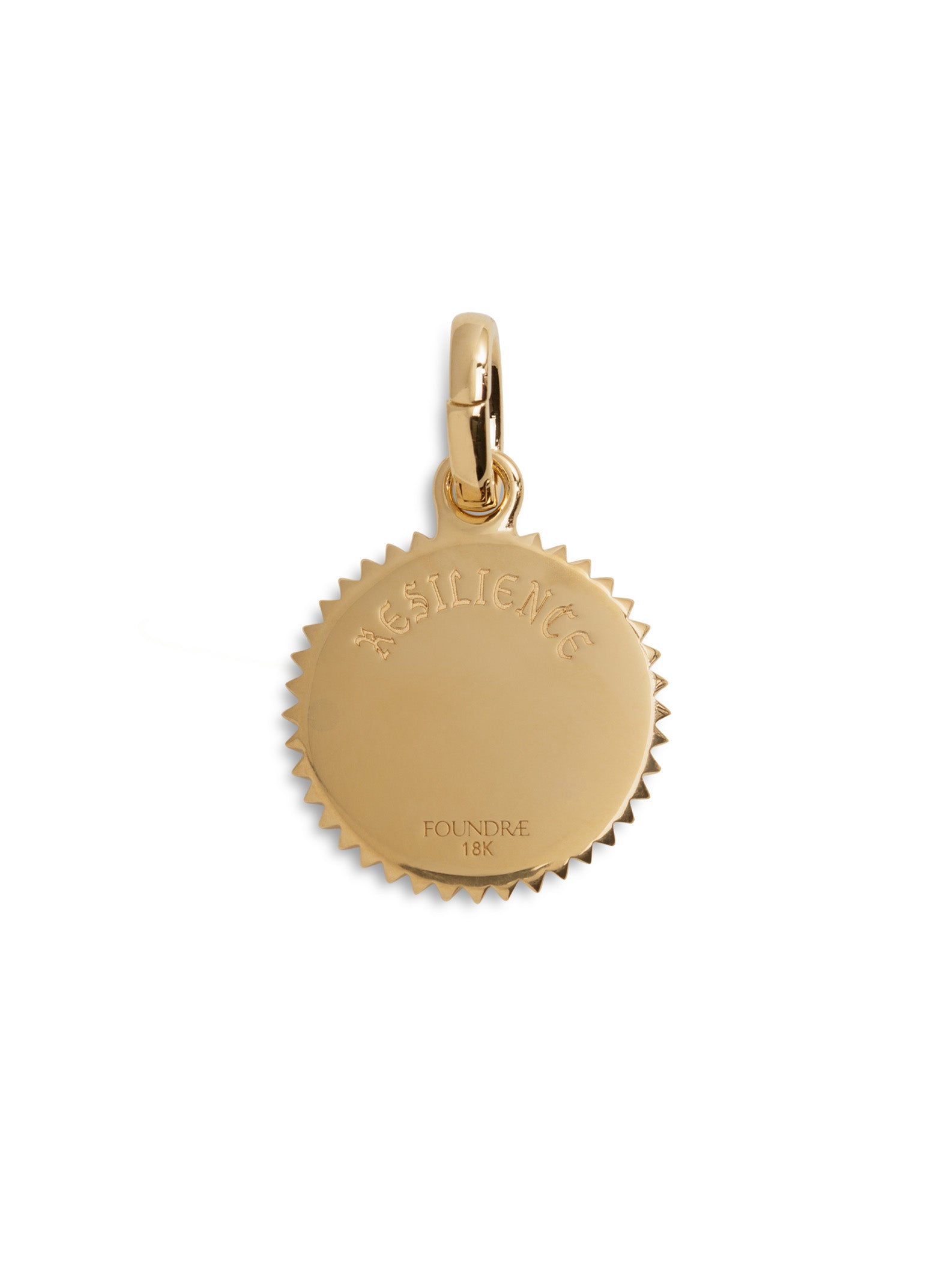 Baby Resilience Yellow Gold Medallion with Annex Link
