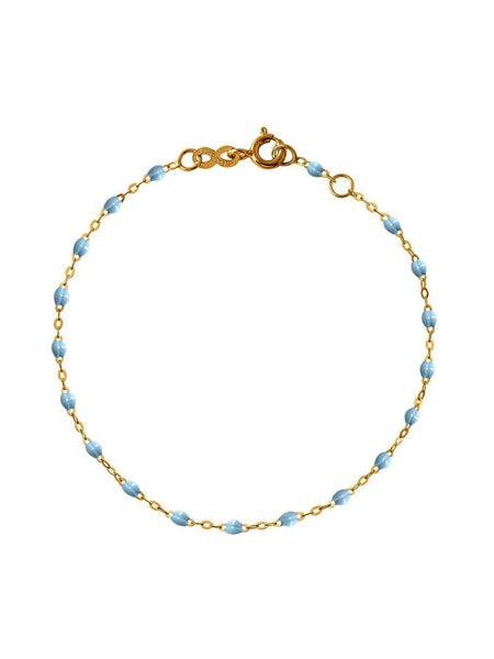 Classic Gigi Baby Blue Resin Yellow Gold Bracelet | Ylang 23