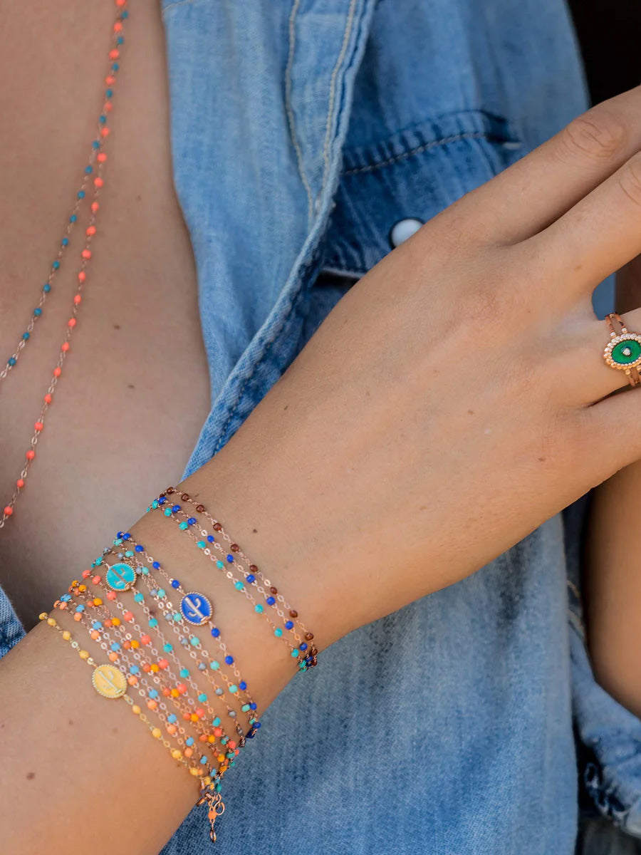 Classic Gigi Turquoise Resin Yellow Gold Bracelet | Ylang 23