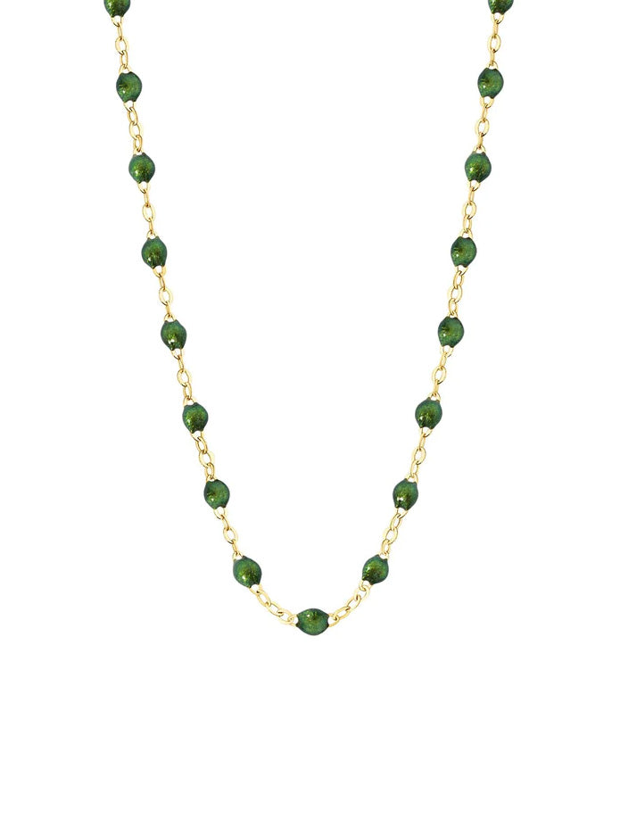 Classic Gigi Scarab Resin Yellow Gold Necklace