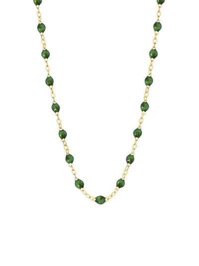 Classic Gigi Scarab Resin Yellow Gold Necklace