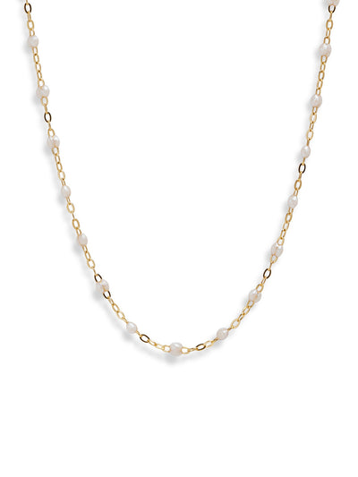 Classic Gigi Opal Resin Yellow Gold Necklace