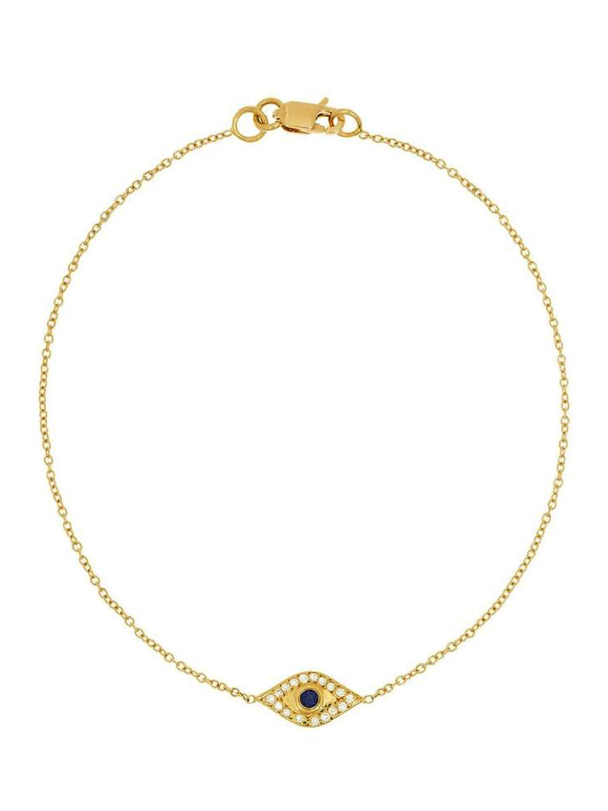 Wisdom Evil Eye Yellow Gold Bracelet