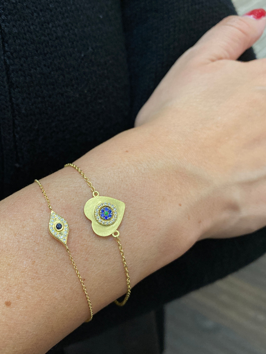 Wisdom Evil Eye Yellow Gold Bracelet