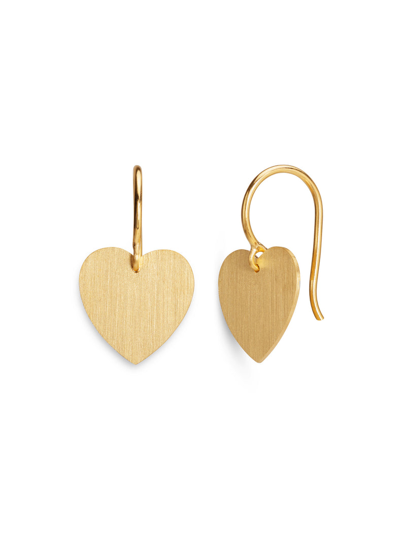 10K Gold Tiny Heart Stud Earrings, Solid Gold, 10k Real Gold - TGE033 –  tinytinygold
