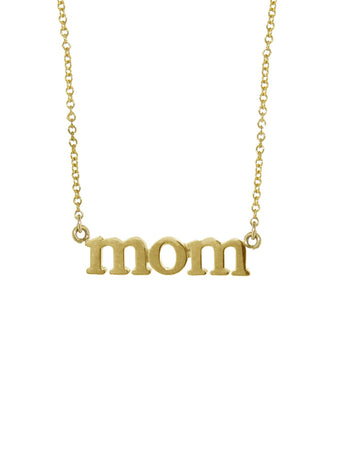 Mom Yellow Gold Necklace