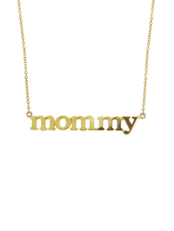 Mommy Yellow Gold Necklace