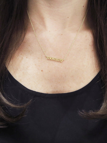 Mommy Necklace - Yellow Gold
